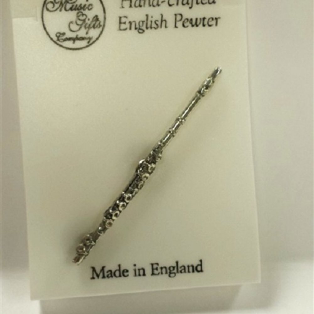 Flute Pewter Pin